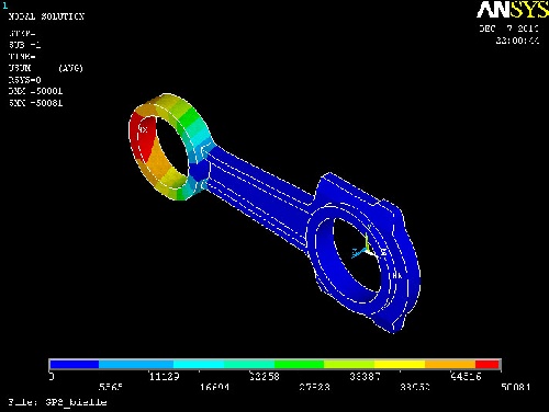 پروژه انسیس _ تحلیل تنش و رفتار شاتون در برابر خستگی به روش المان محدود