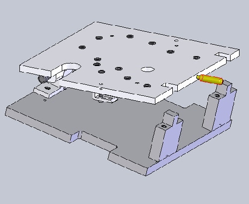 نقشه _ راهنمای سوراخکاری برای قاب زنجیر در نرم افزار سالید ورکز (solid works) 