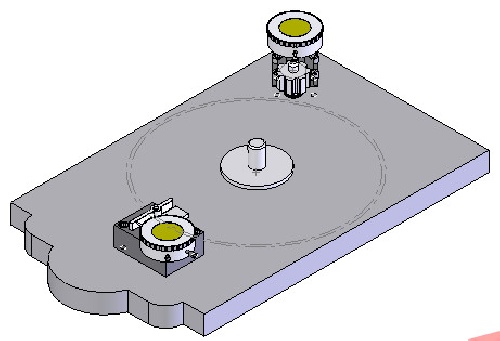 نقشه _ قید کنترل لقی دنده فلایویل در نرم افزار سالید ورکز (solid works) 