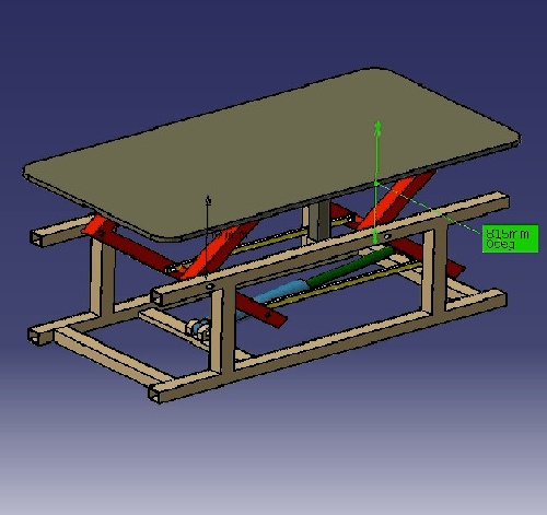 نقشه _ میز نجاری در نرم افزار کتیا (CATIA) 