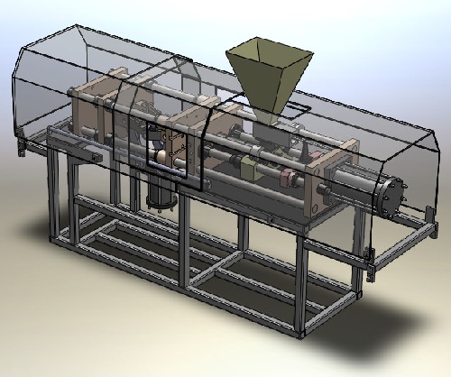 نقشه - دستگاه تزریق پلاستیک در نرم افزار سالیدورکز (SolidWorks)