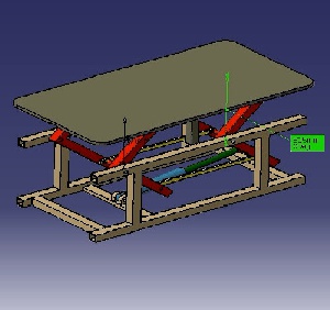 نقشه _ میز نجاری در نرم افزار کتیا (CATIA) 